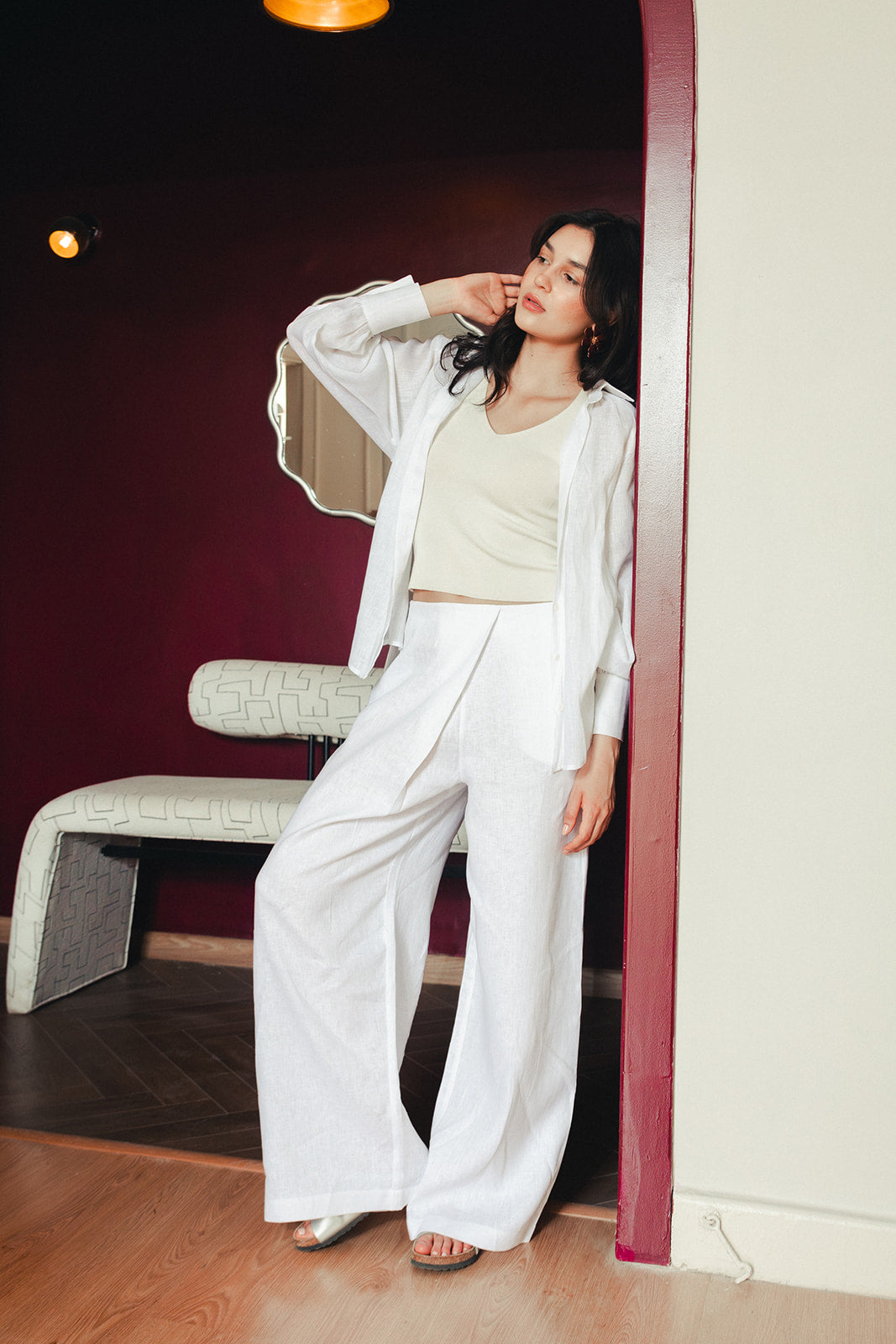 Pure Linen Shirt - White