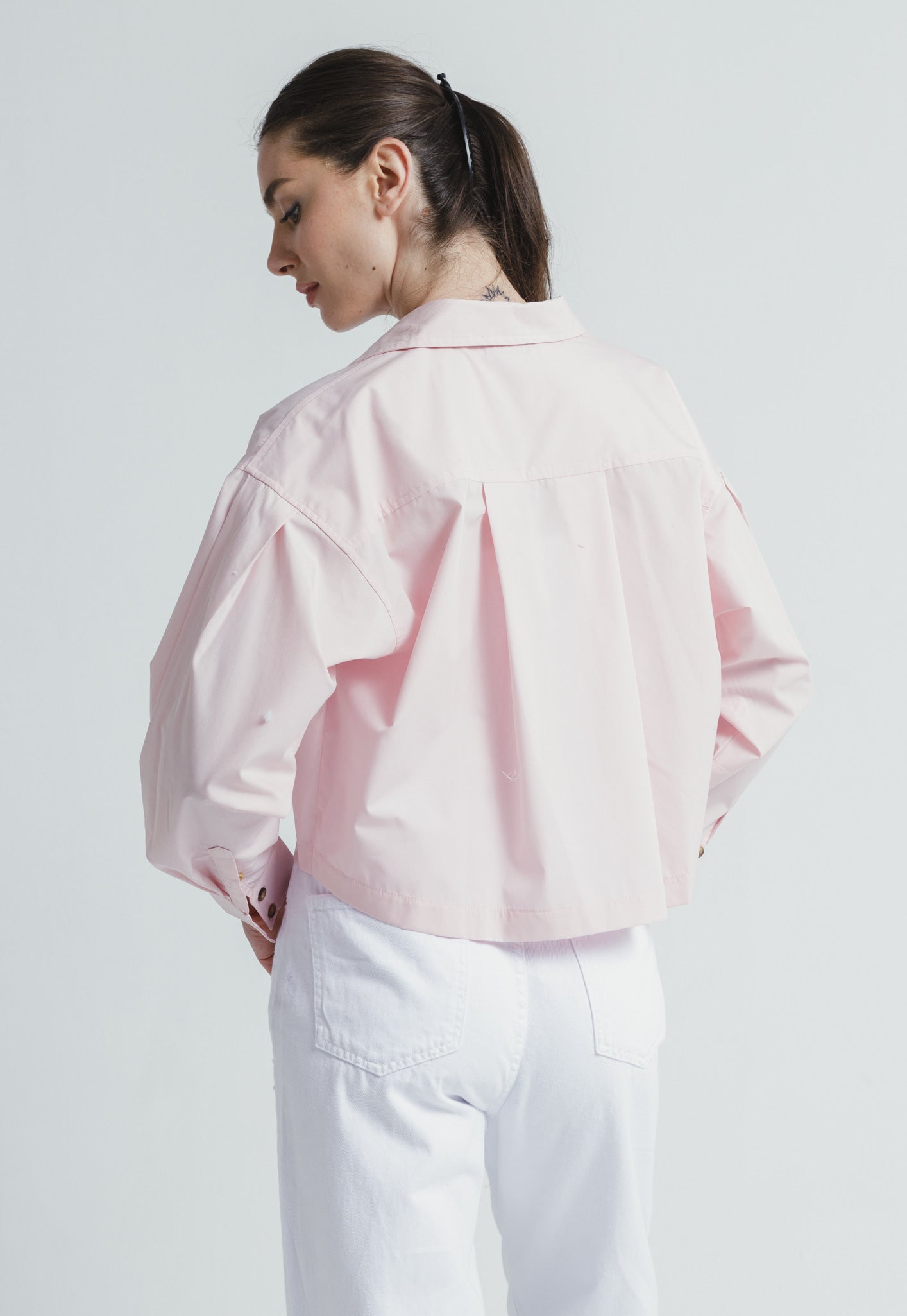 Cropped Shirt - Pink