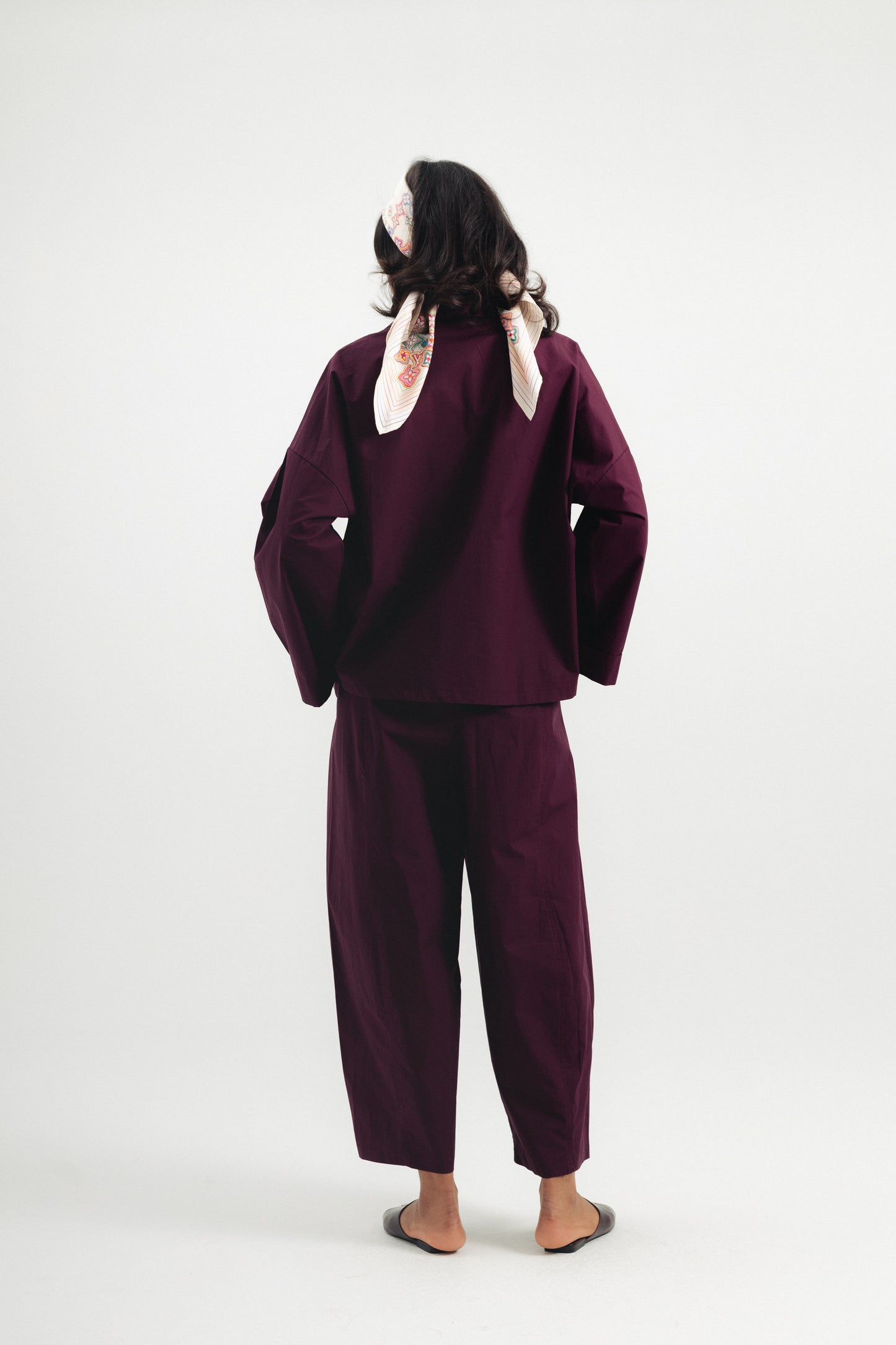 Casual Poplin Shirt - Dark Purple