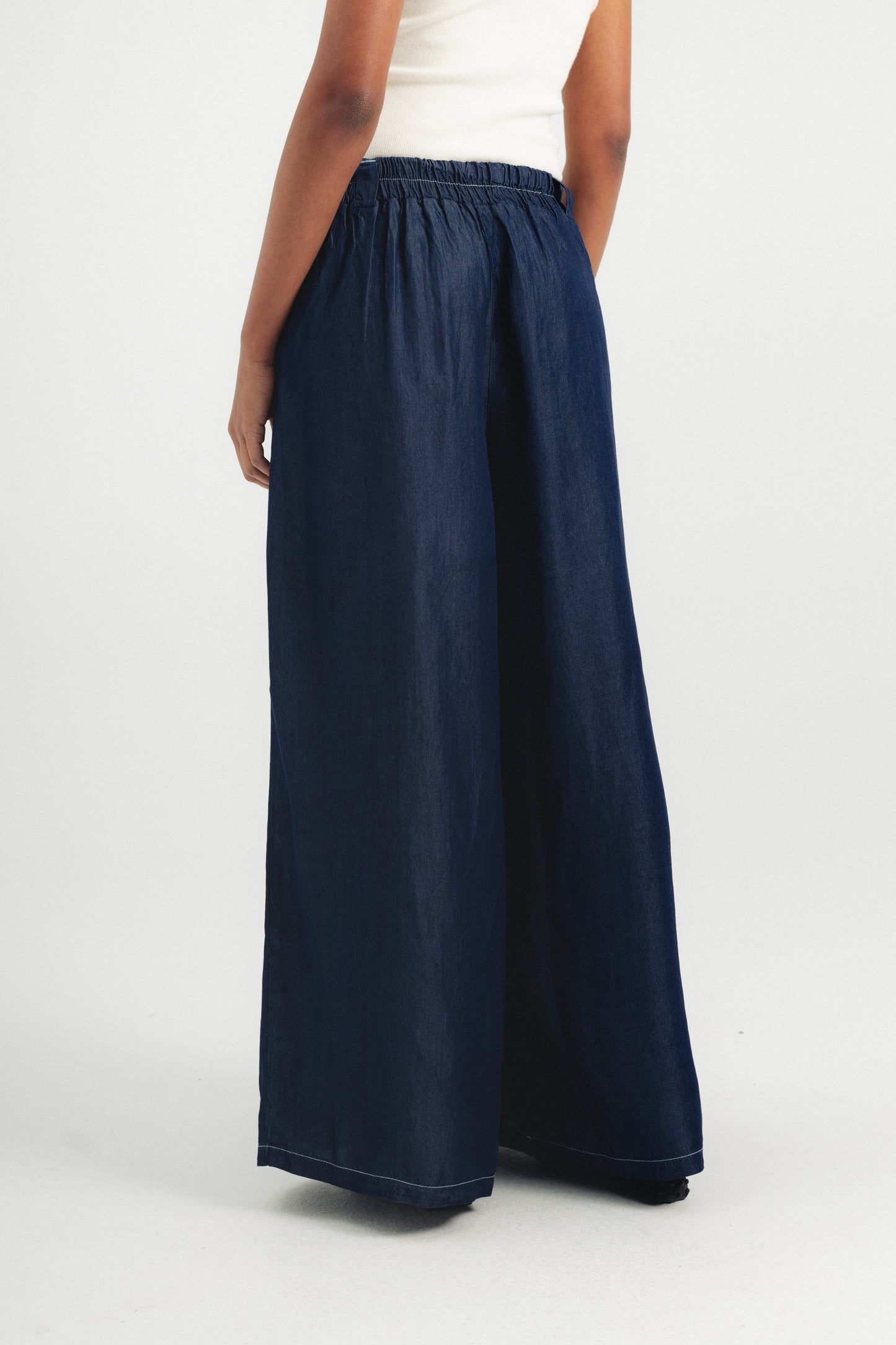 Tencel Pants - Navy Blue