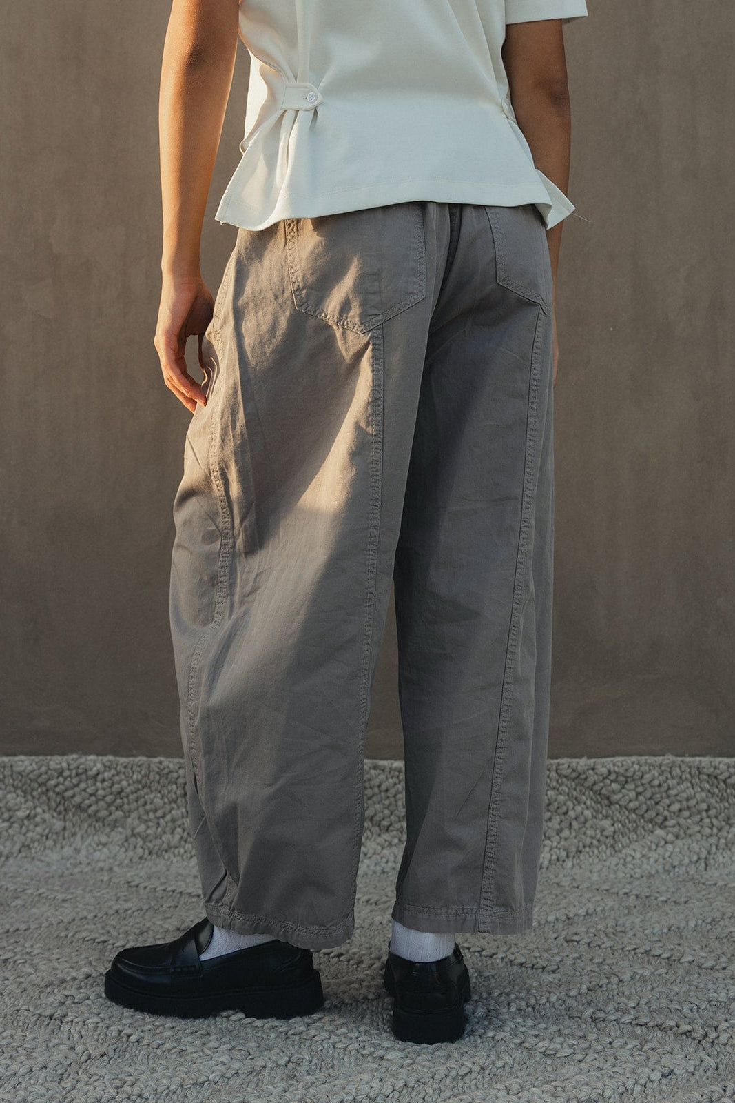 Cotton Barrel Pants