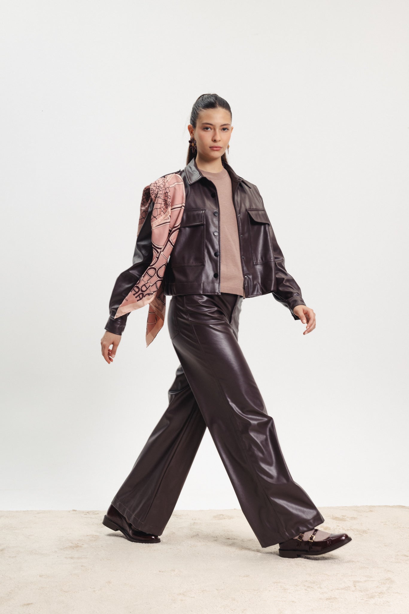 Leather Pants - Dark Brown