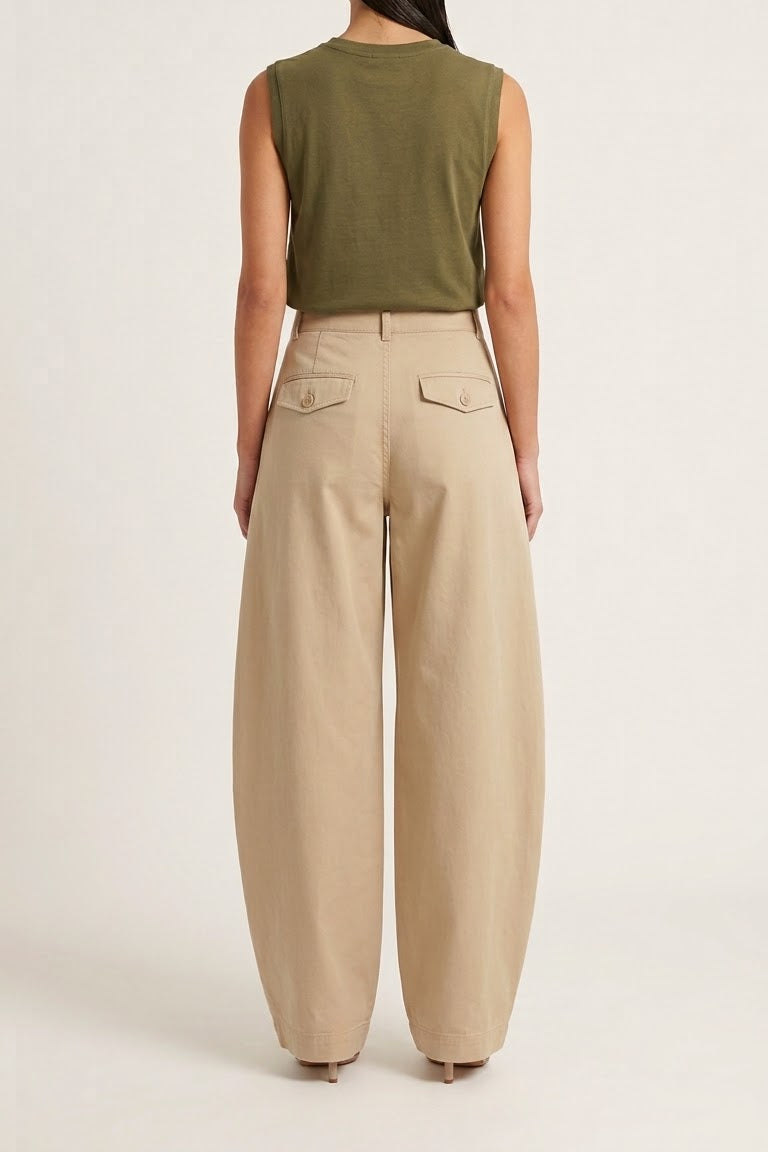 High Waist Barrel Pants