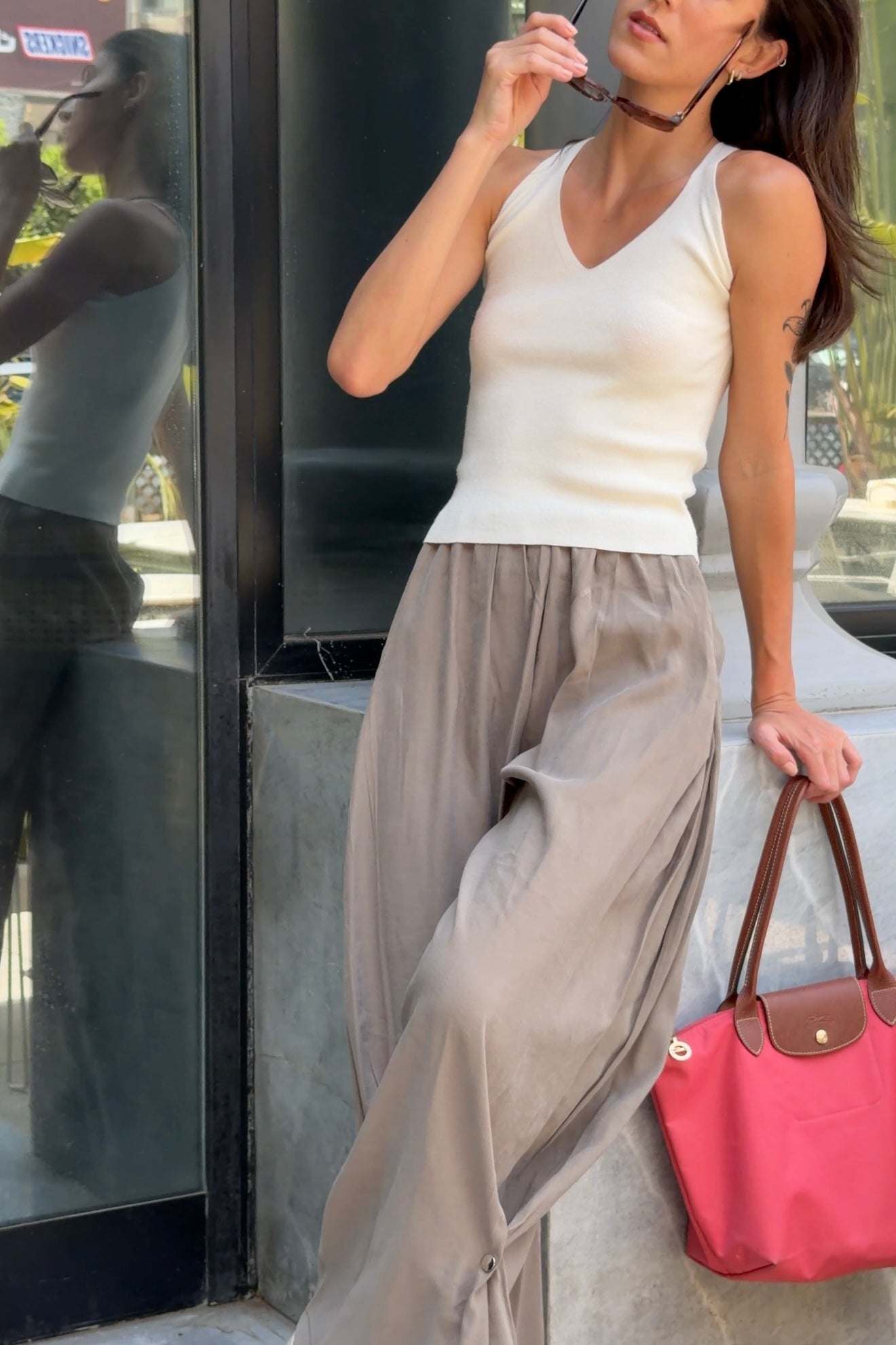 Coachella Wide Leg pants - Olive