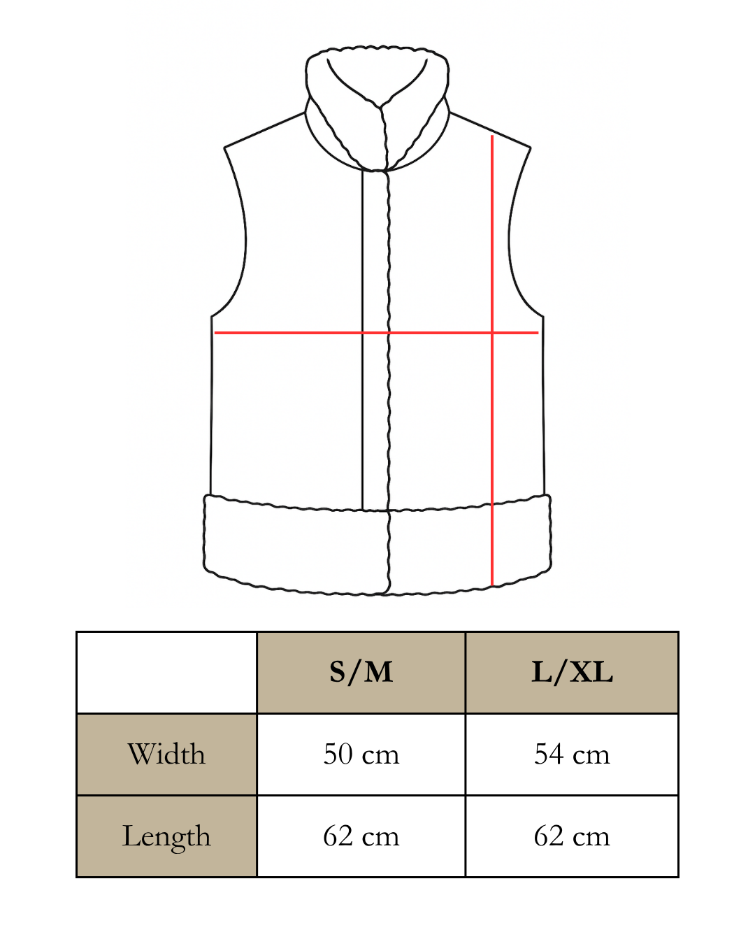 Reversible Vest - Leather/ Fur - Brown