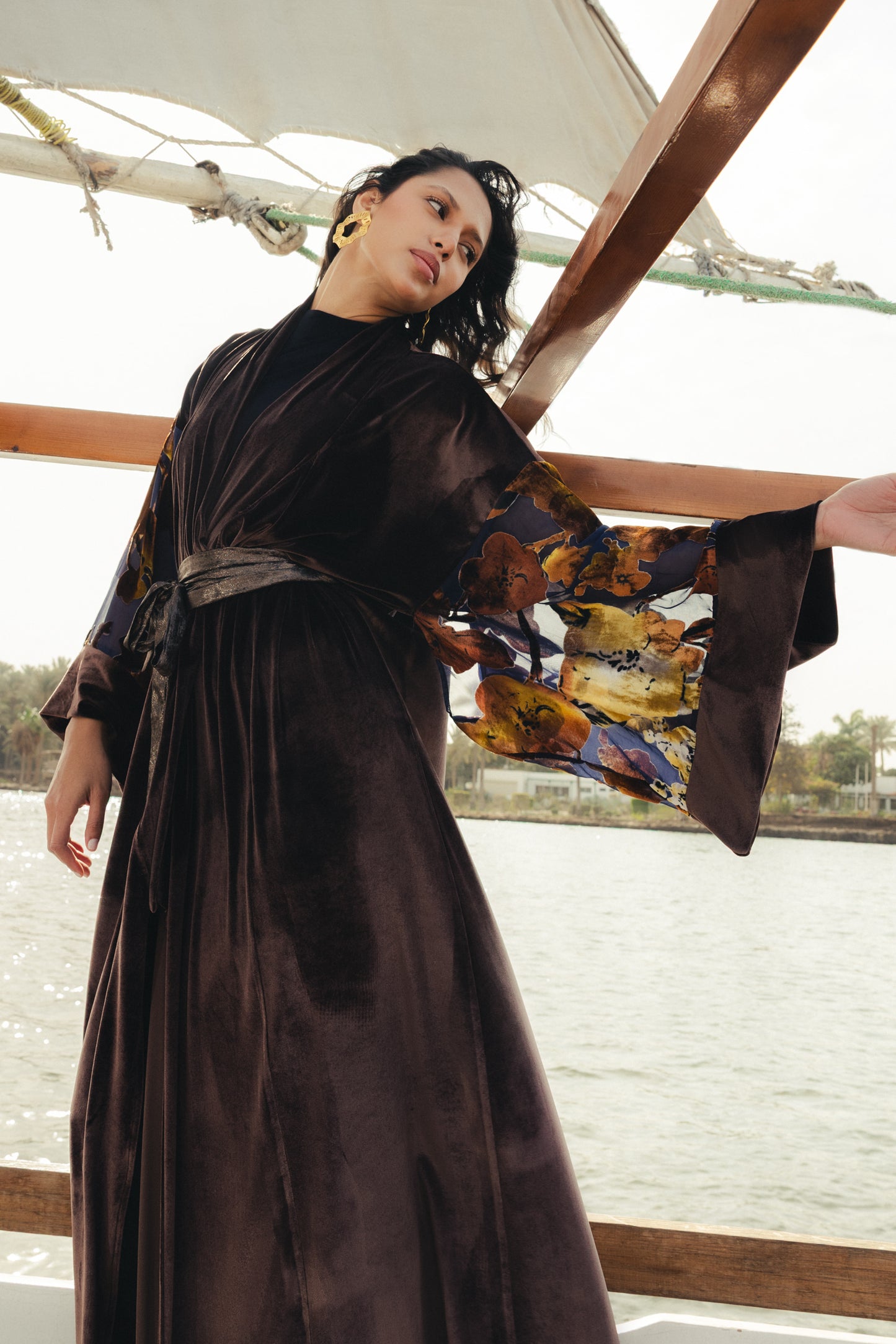 Water Hyacinth Kimono