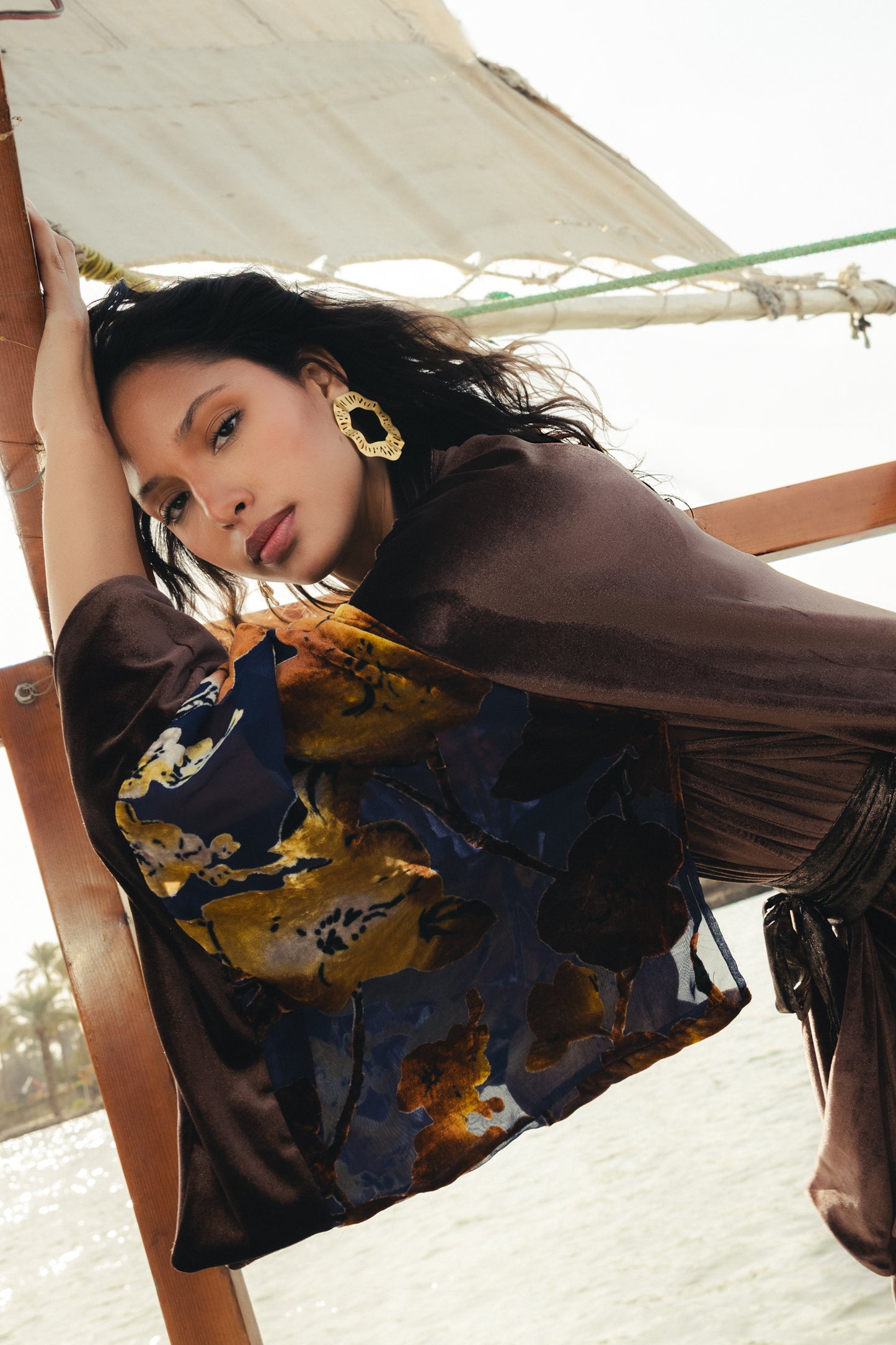 Water Hyacinth Kimono