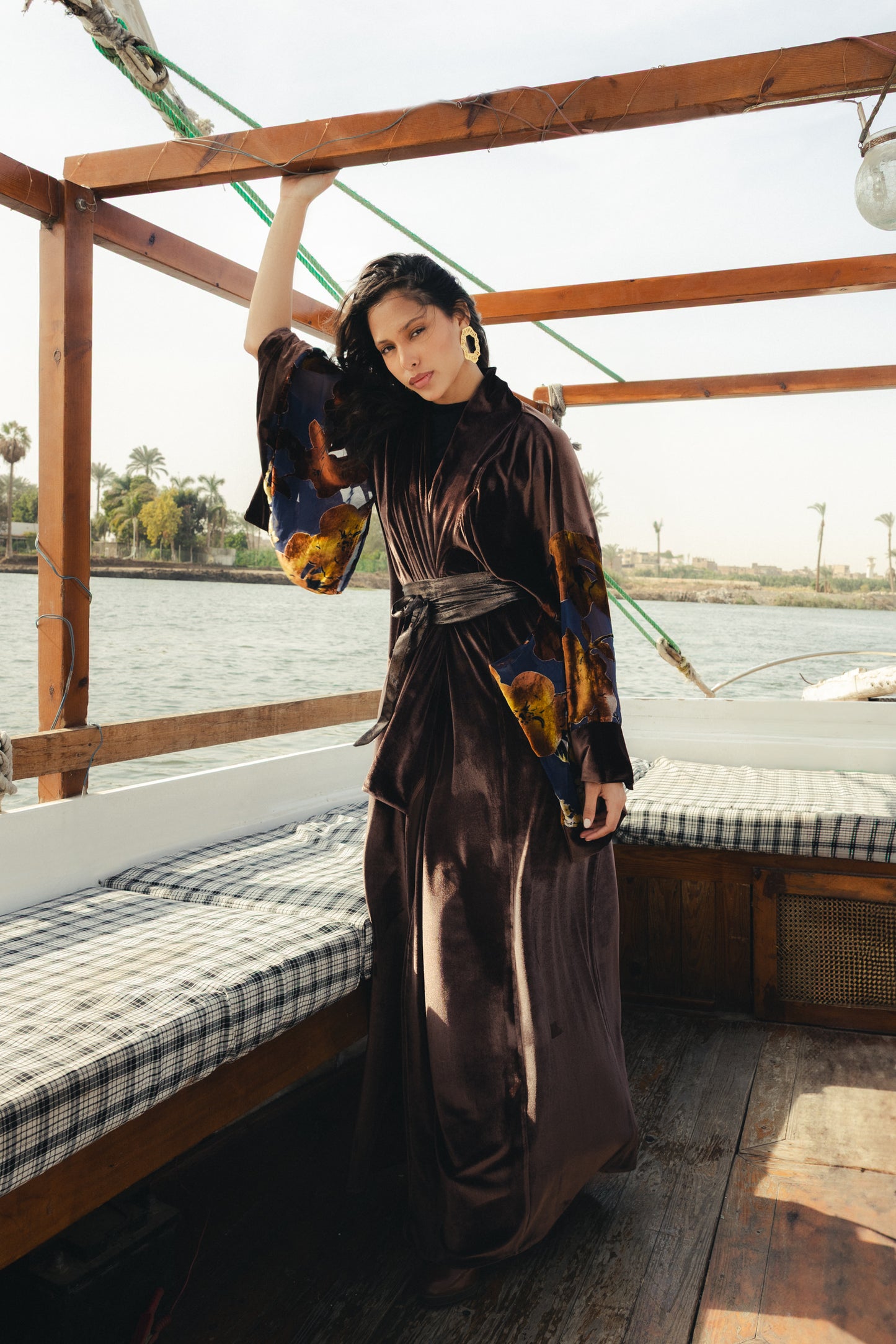 Water Hyacinth Kimono