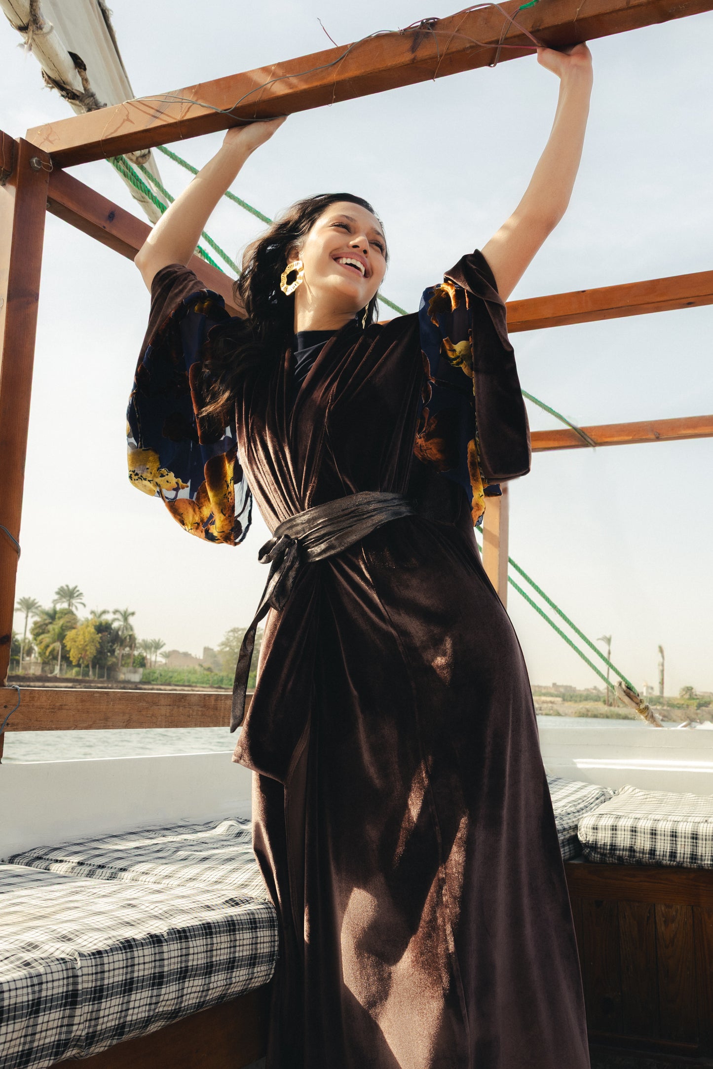 Water Hyacinth Kimono