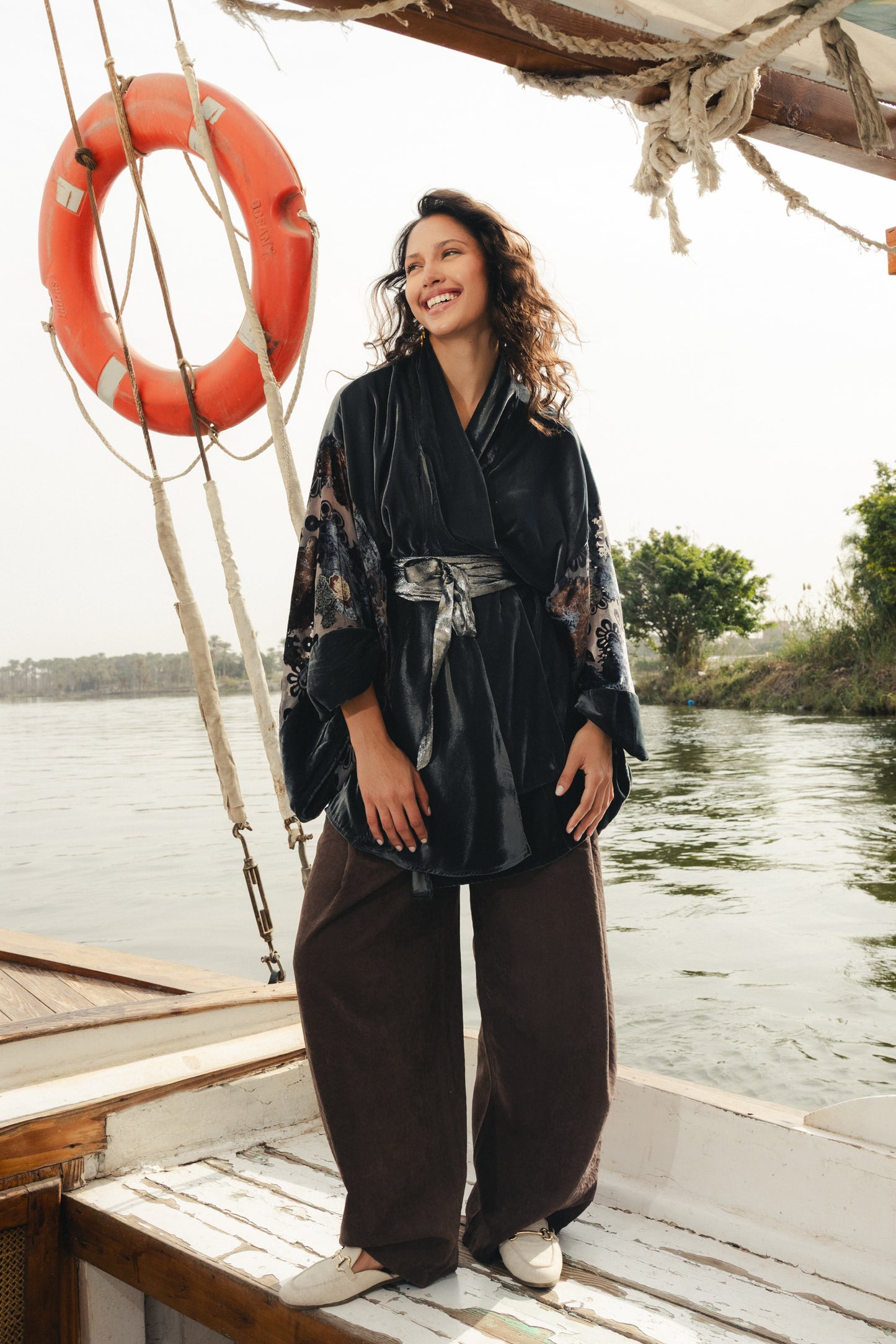 The Midnight Delta Kimono