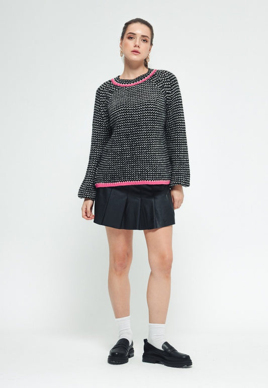 Dotted sweater - Pink