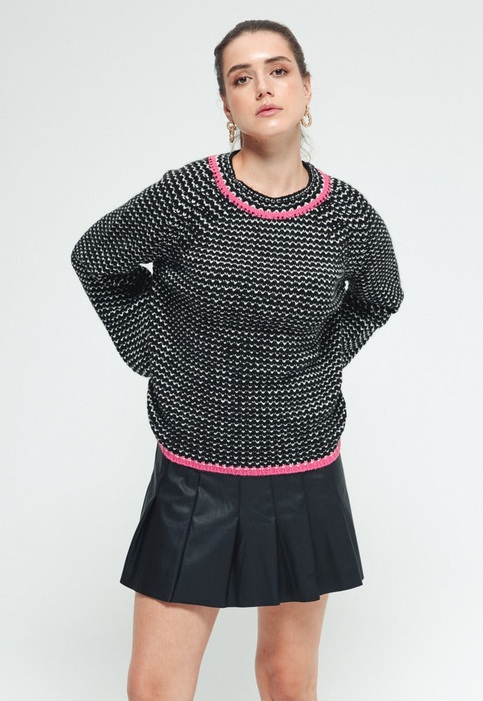 Dotted sweater - Pink