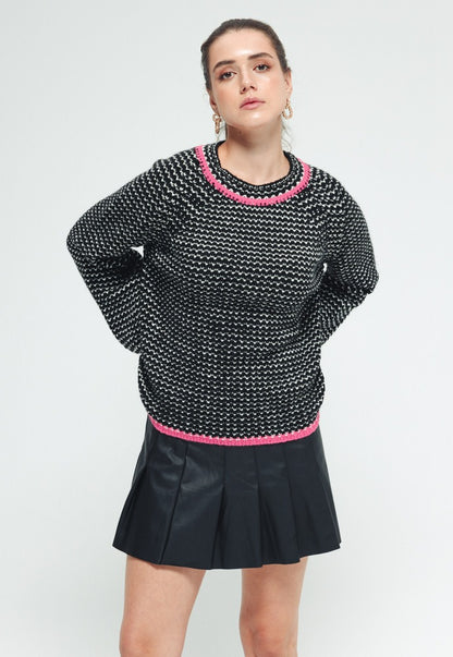 Dotted sweater - Pink