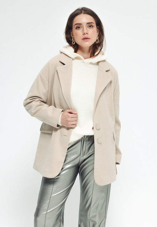 Wool Blazer - Beige