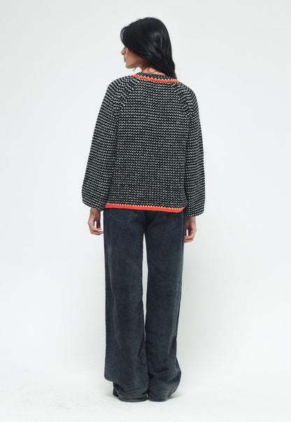 Dotted sweater - Orange