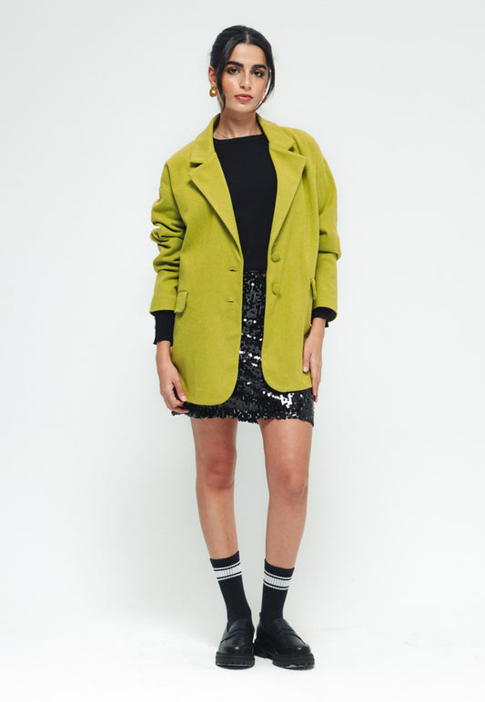 Wool Blazer - Lime