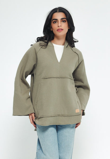 Oversized Hoodie - Olive