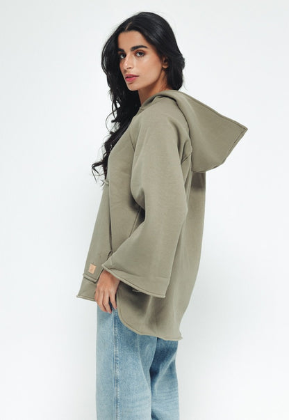 Oversized Hoodie - Olive