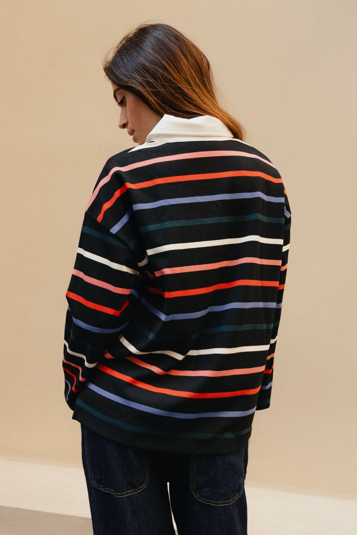 Long Sleeve Cotton Polo