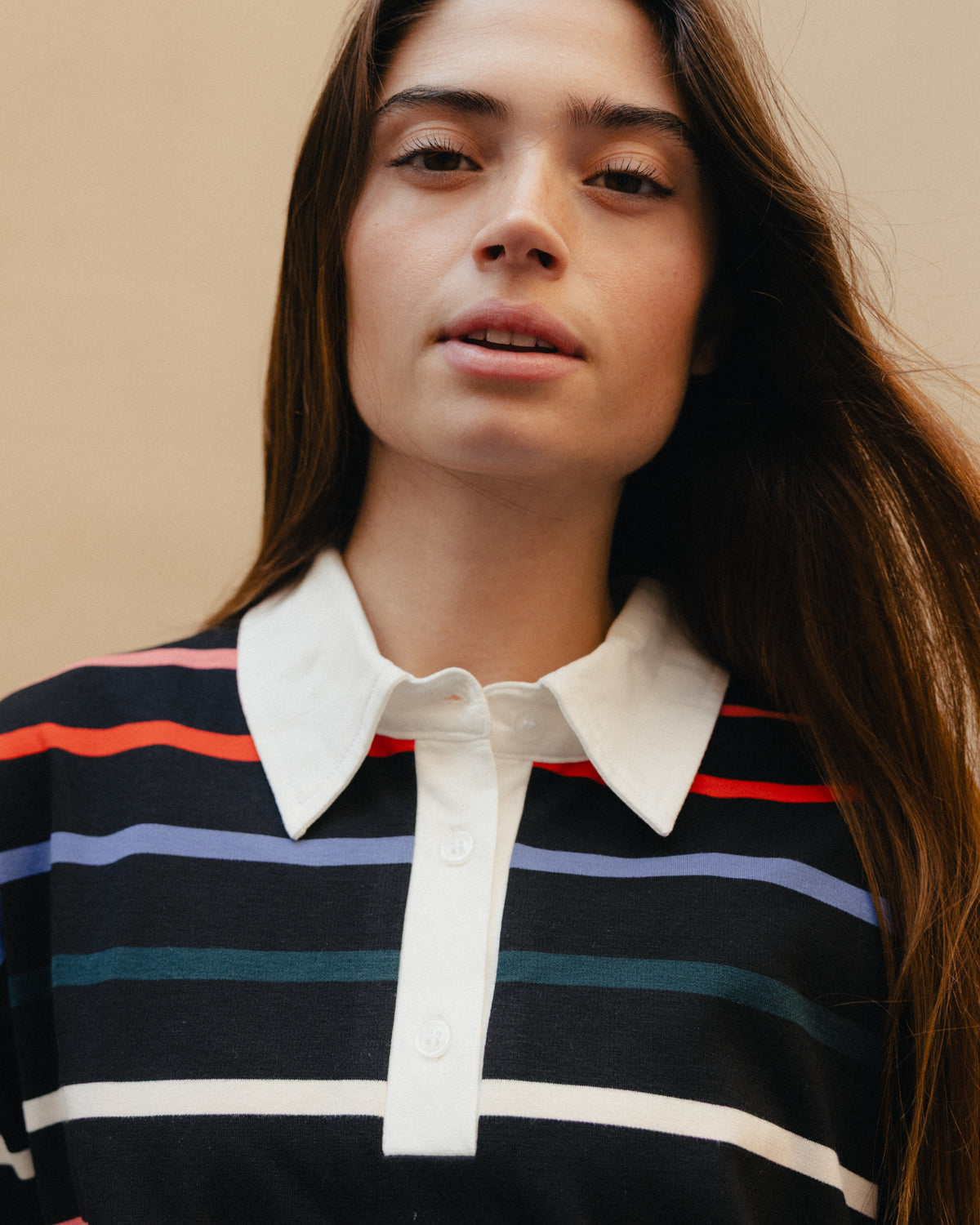 Long Sleeve Cotton Polo