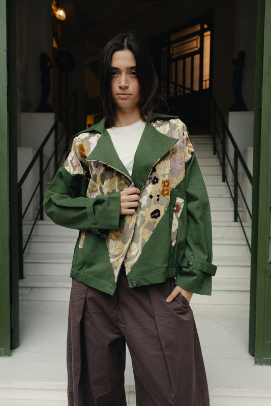 Velvet Flower Patchwork Jacket