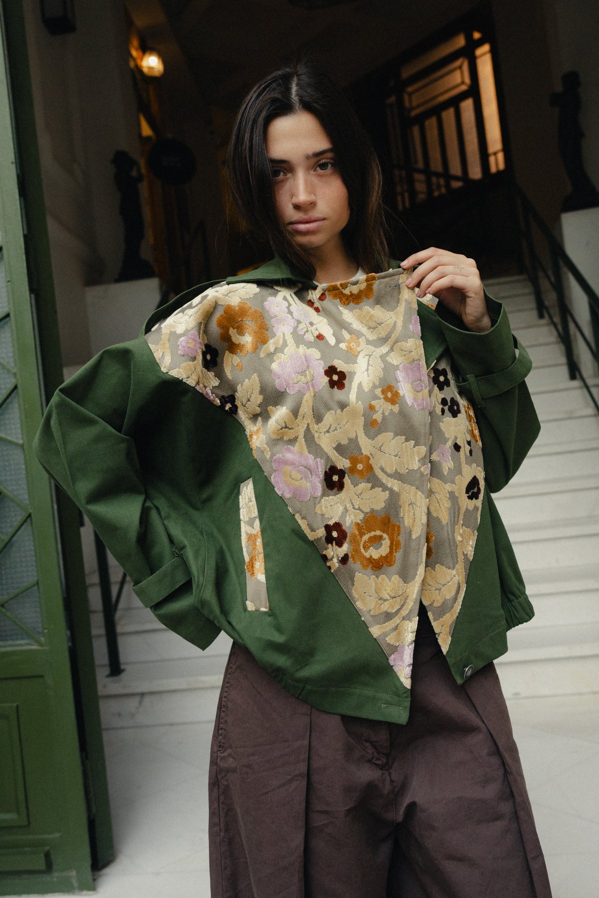 Velvet Flower Patchwork Jacket