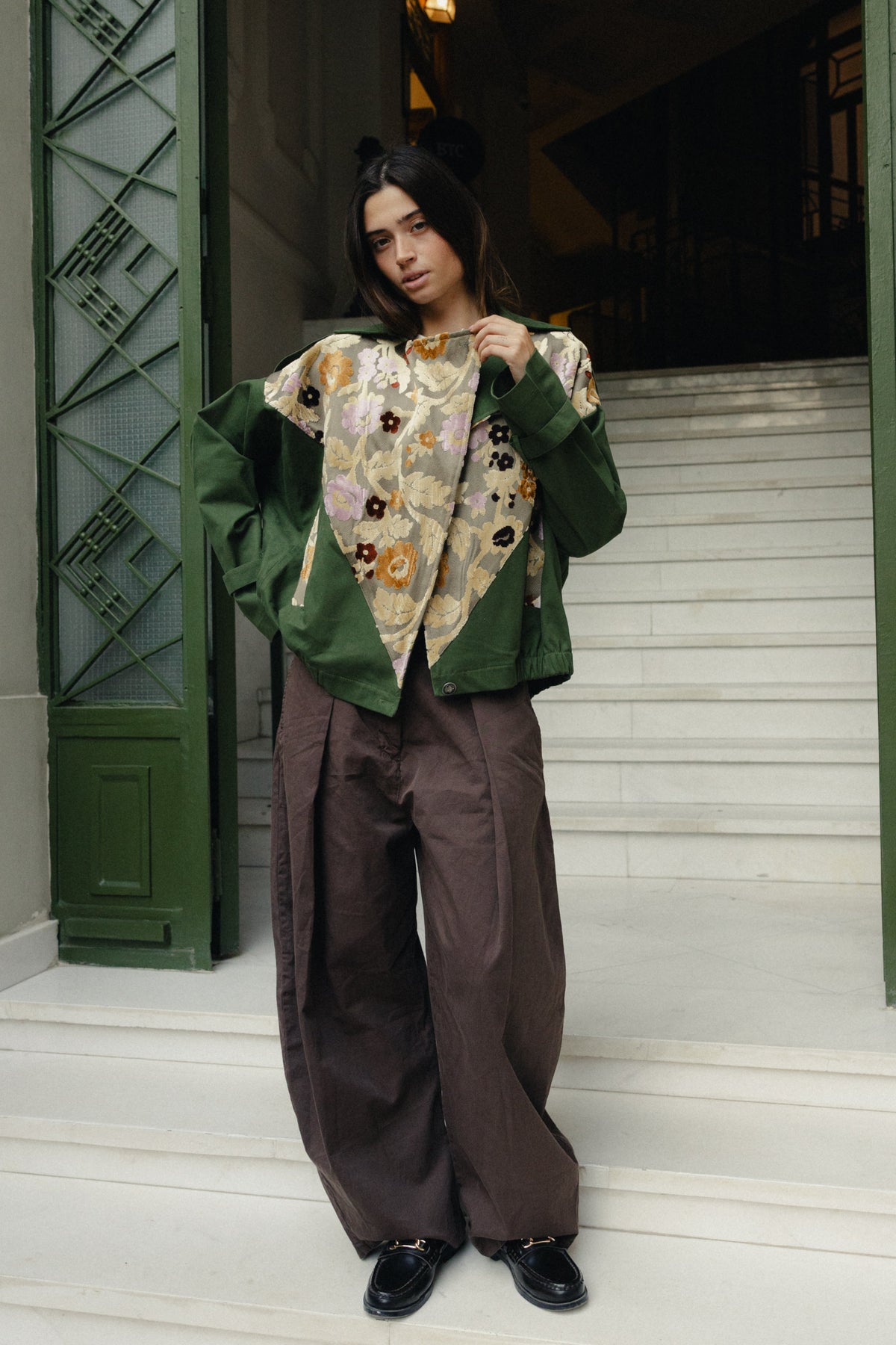 Velvet Flower Patchwork Jacket