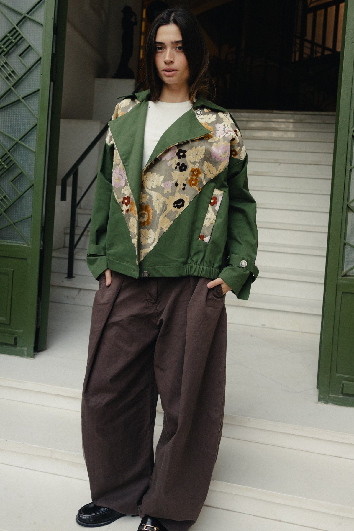 Velvet Flower Patchwork Jacket