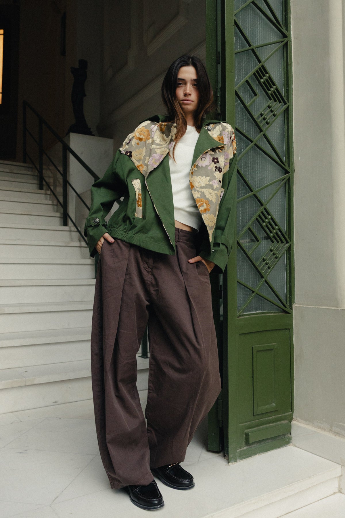 Velvet Flower Patchwork Jacket