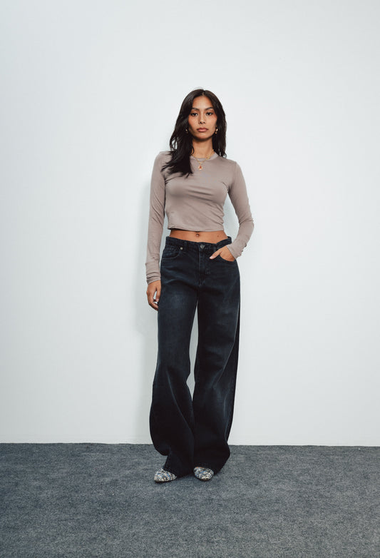 Charcoal Grey Denim Pants