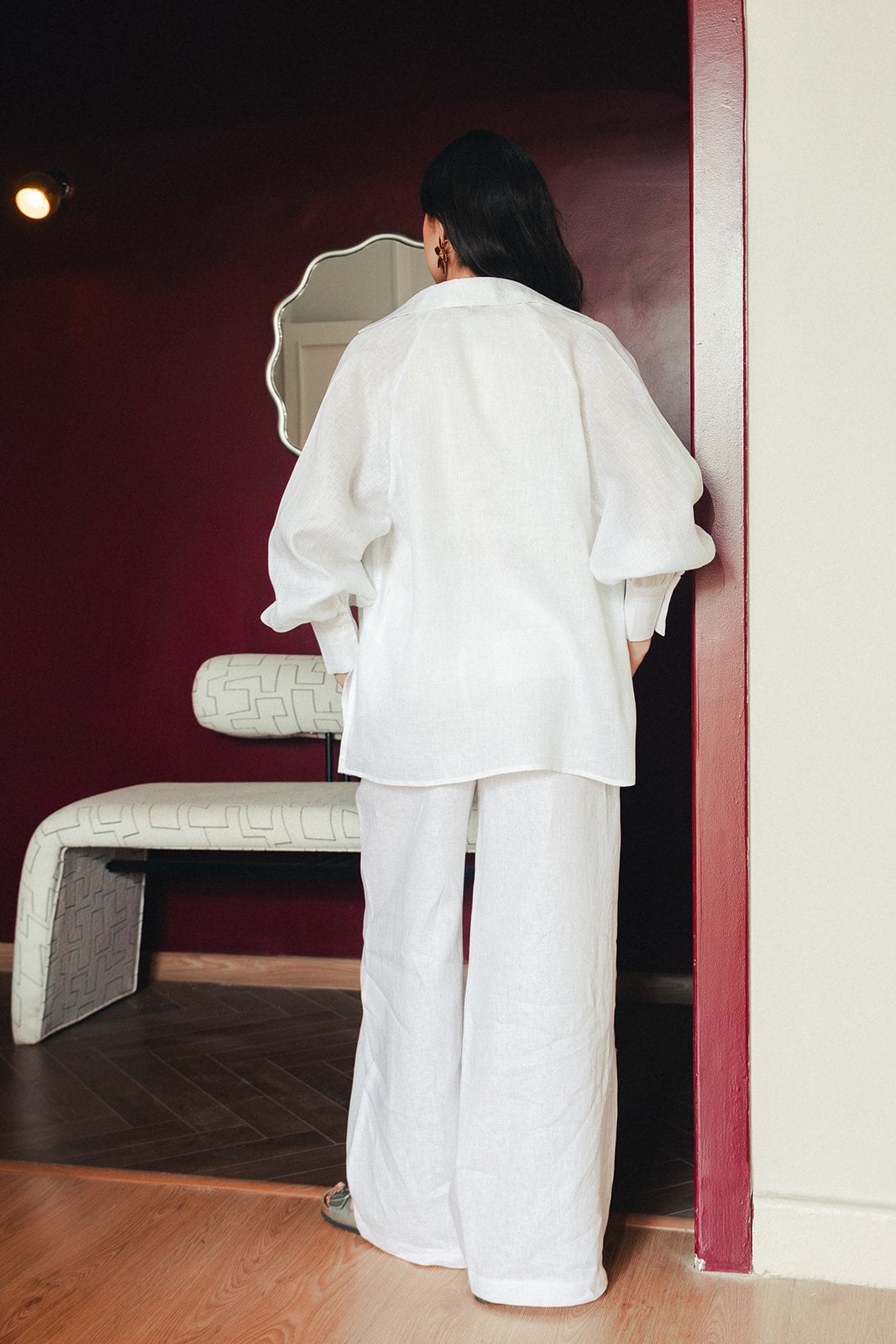 Pure Linen Shirt - White