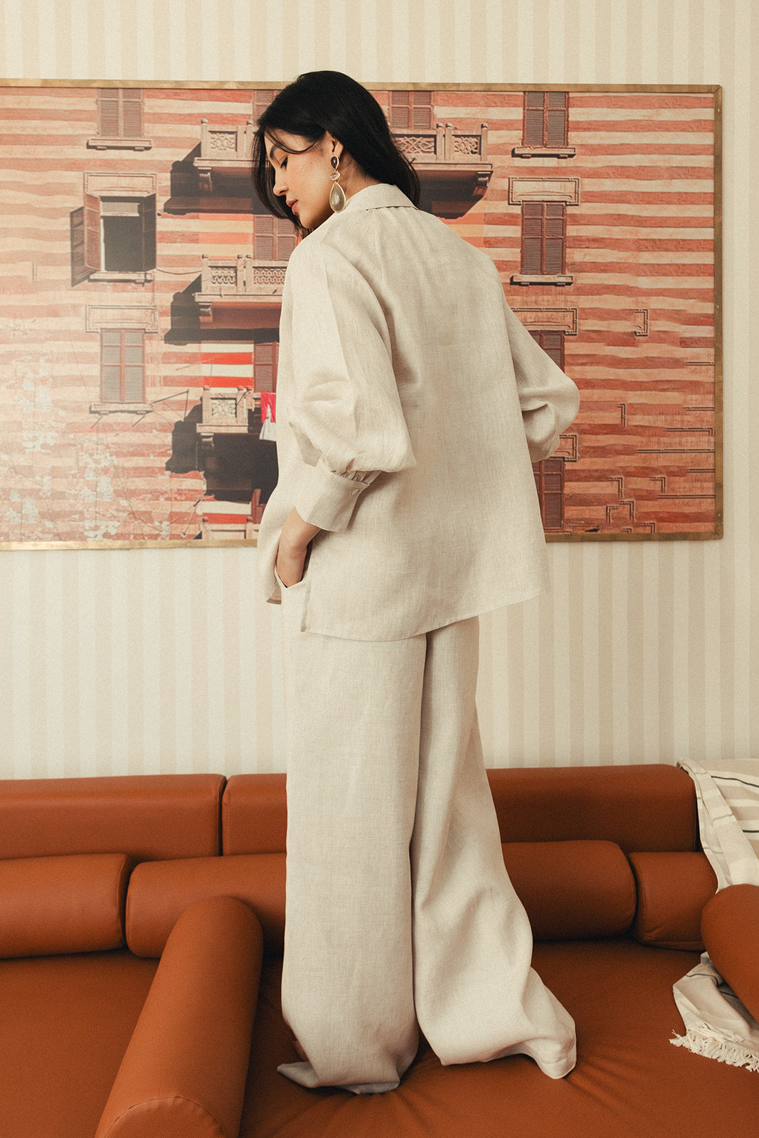 Pure Linen Shirt - Beige