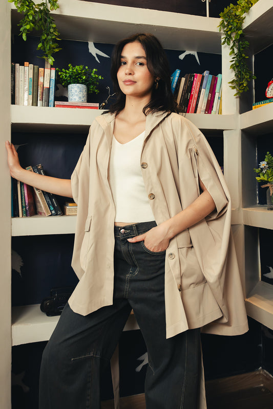 Cape Jacket - Beige