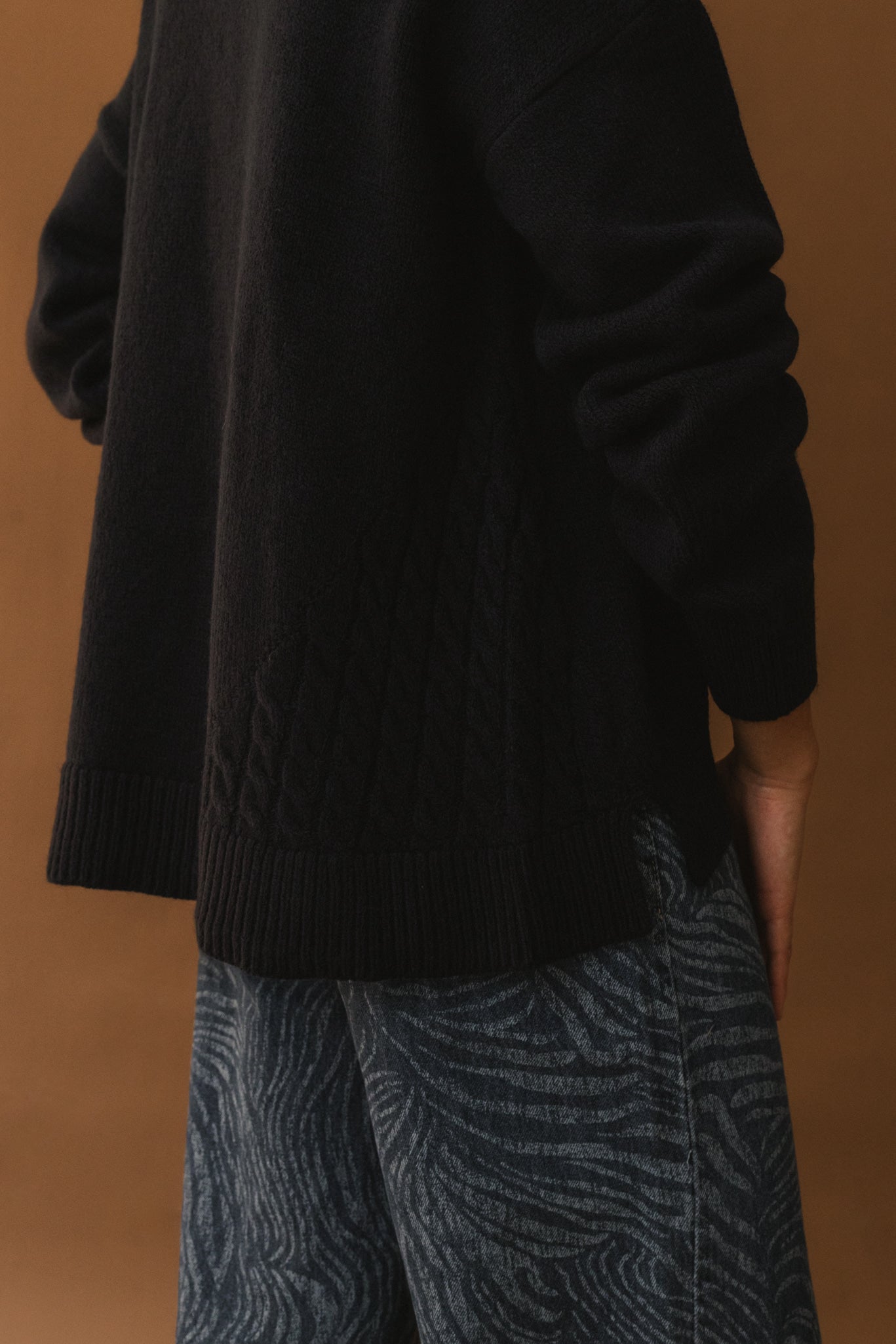 Wool Cardigan - Navy Blue