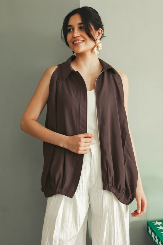 Balloon Cape - Brown