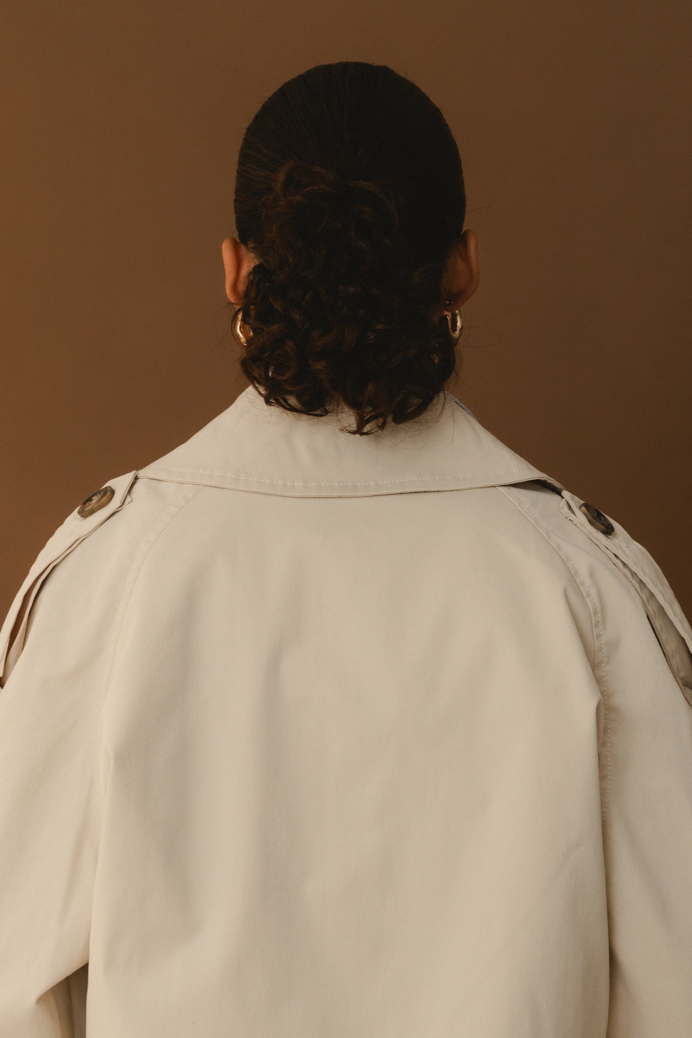 Short Trench Coat - Beige