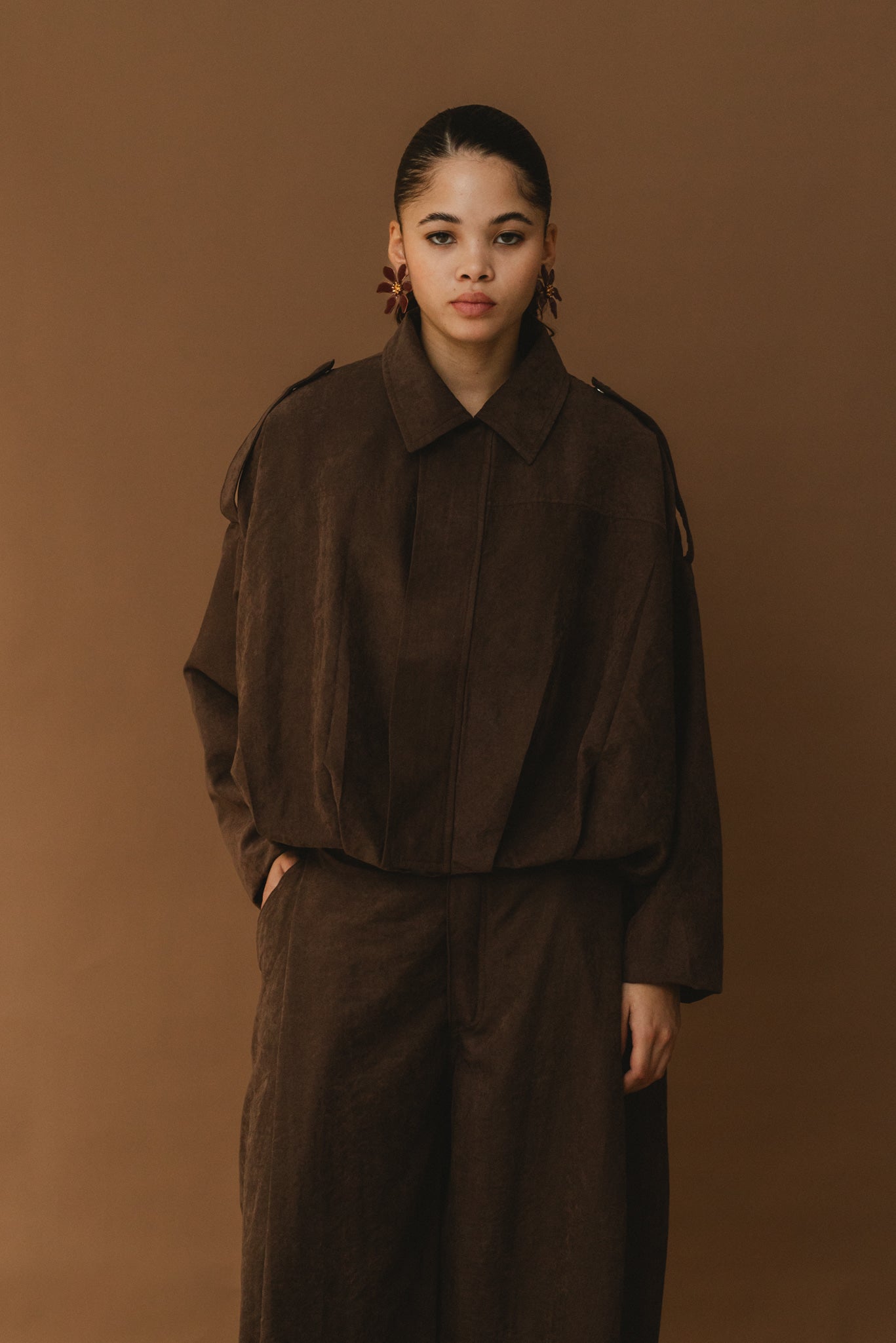 Balloon Jacket - Brown