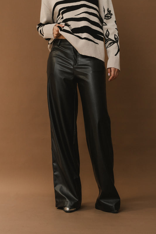 Leather Pants - Black