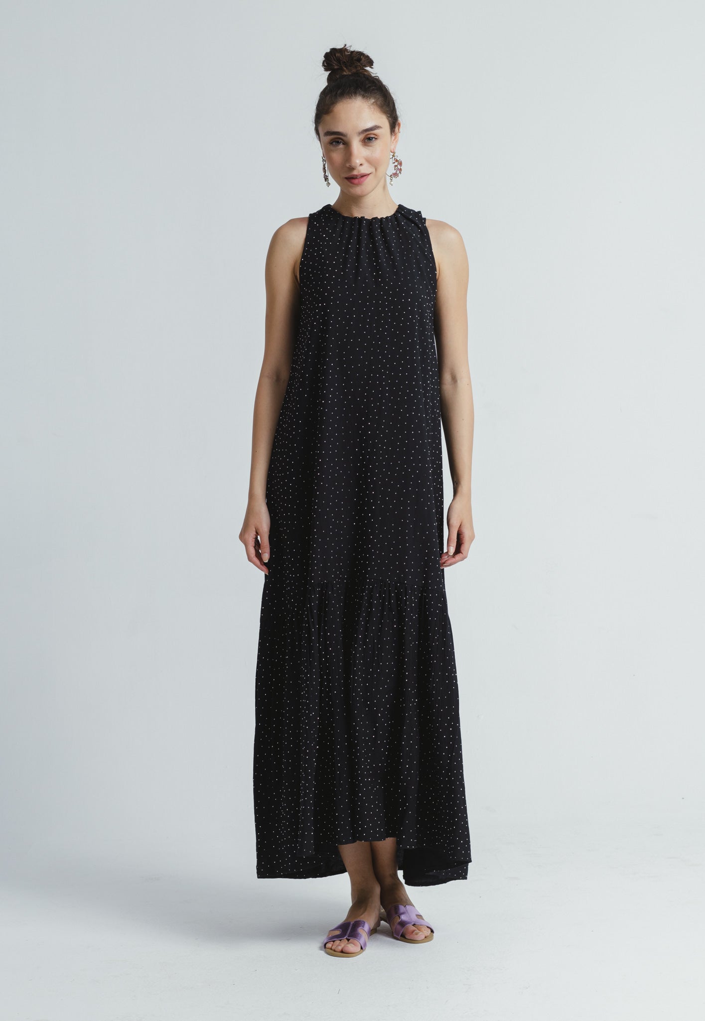 Halter Neck Dress - Black