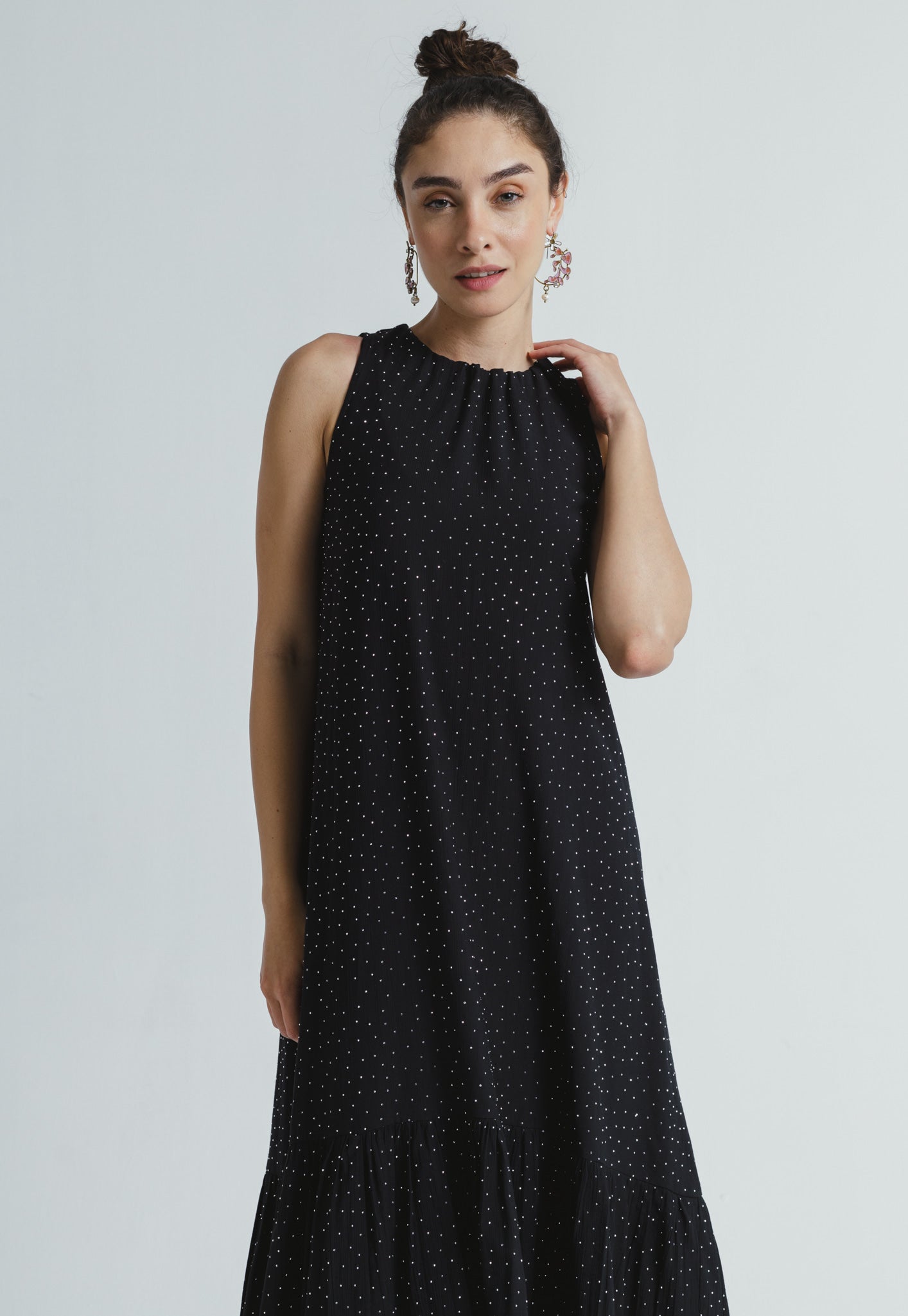 Halter Neck Dress - Black