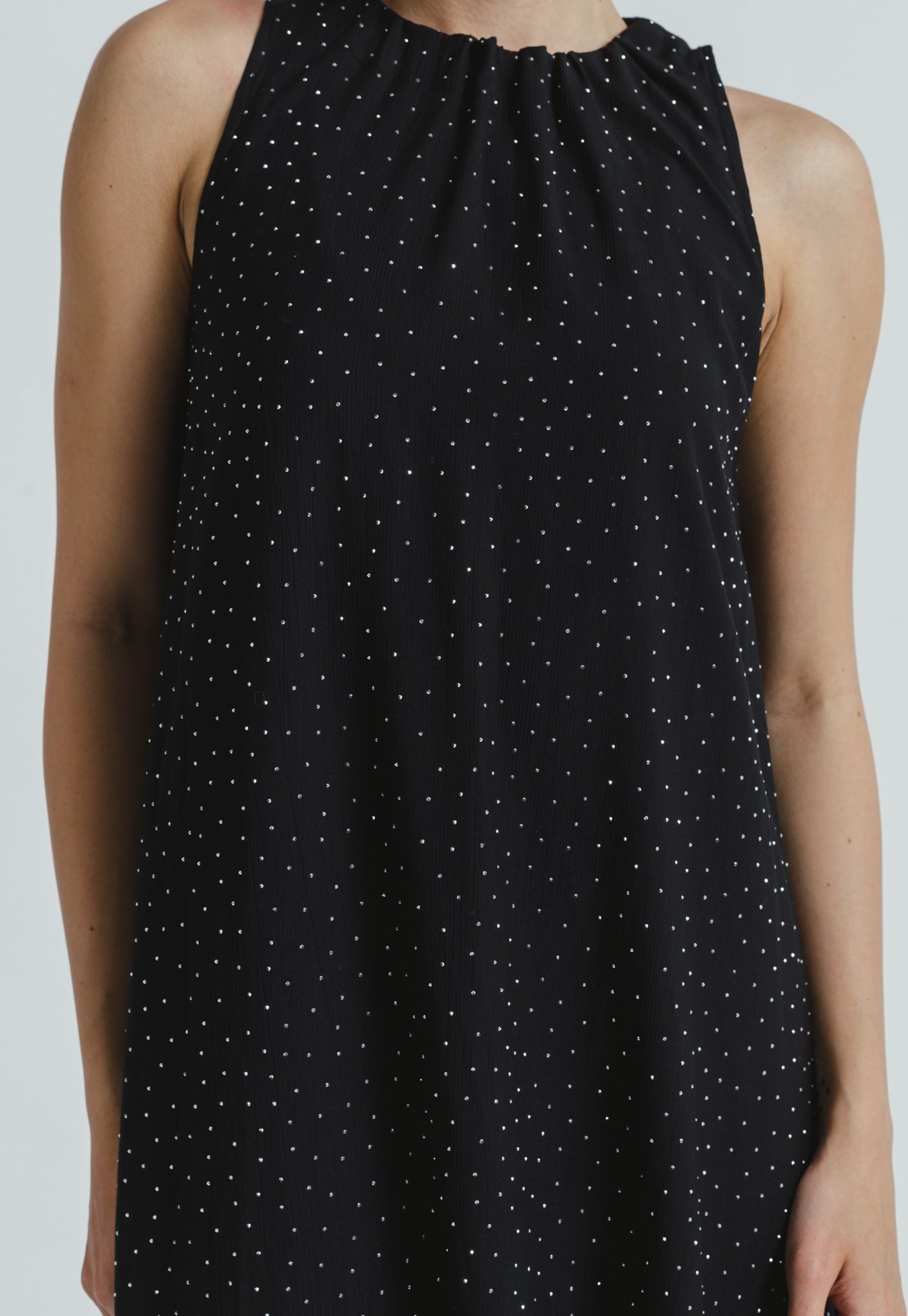 Halter Neck Dress - Black