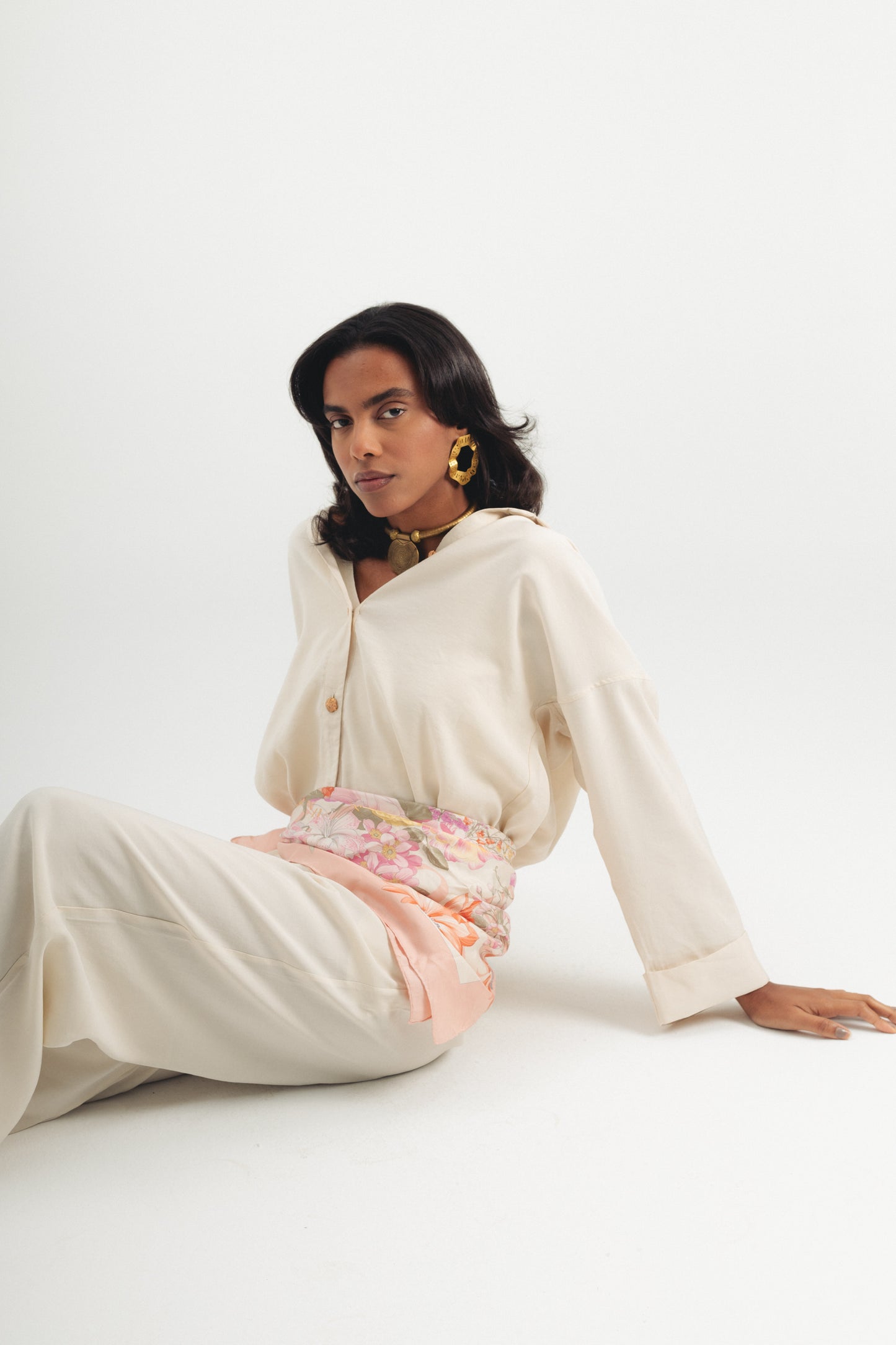 The Buttons Set - Beige