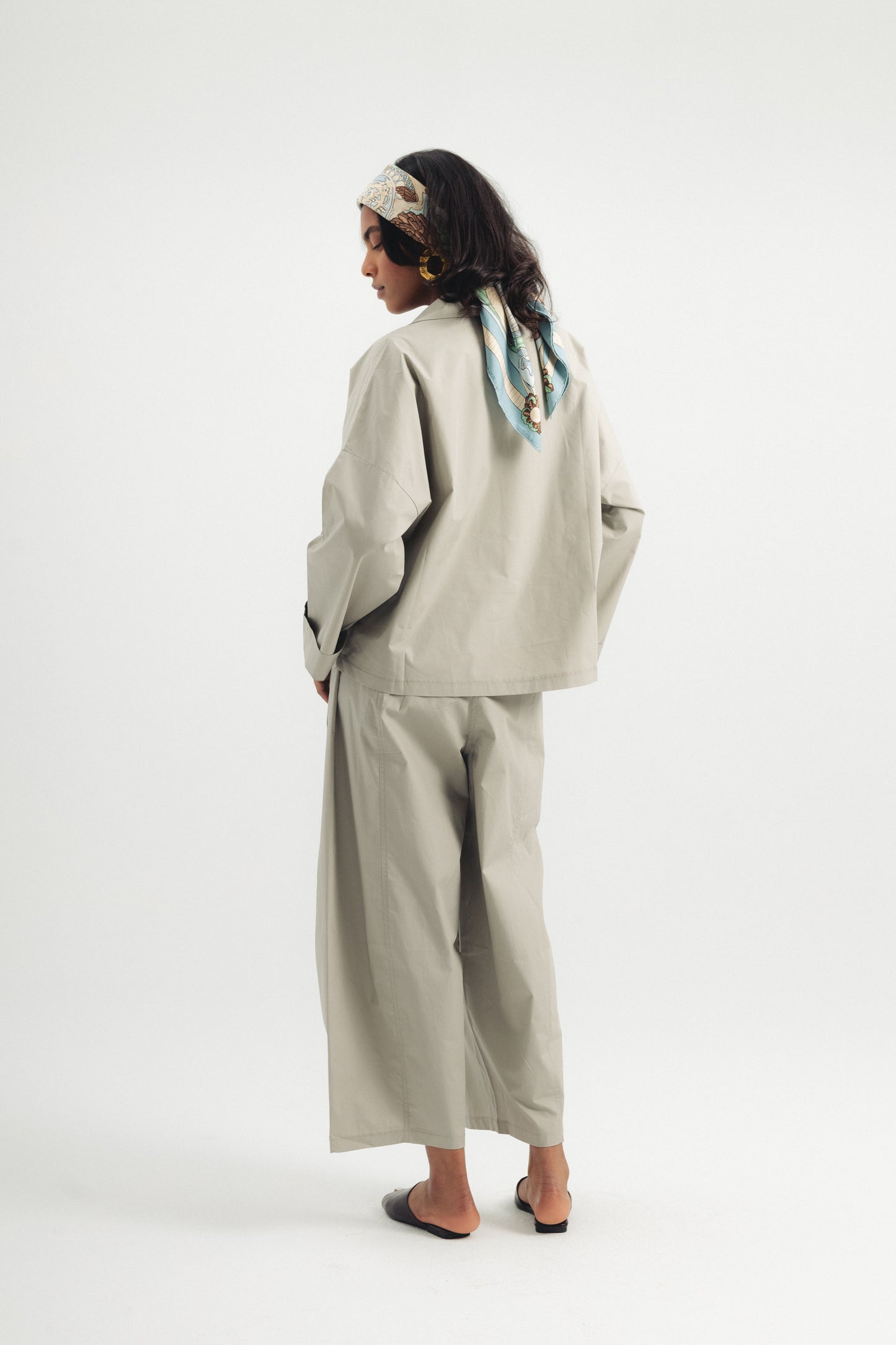 Casual Poplin Shirt - Grey