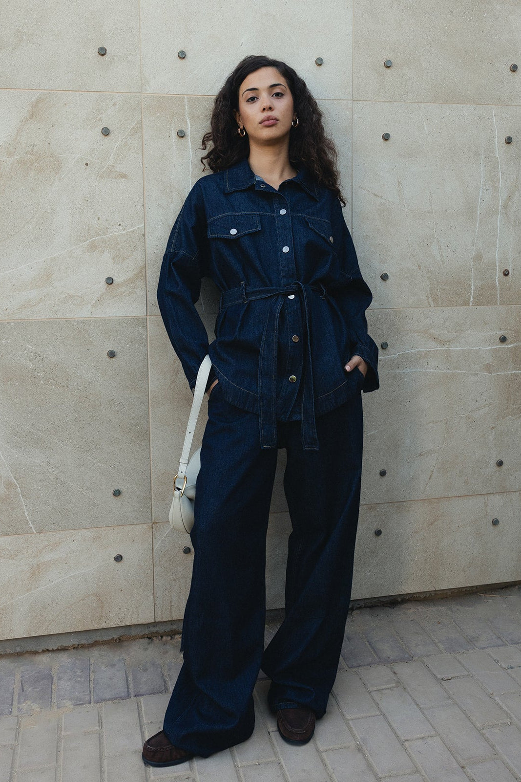Belted Denim jacket