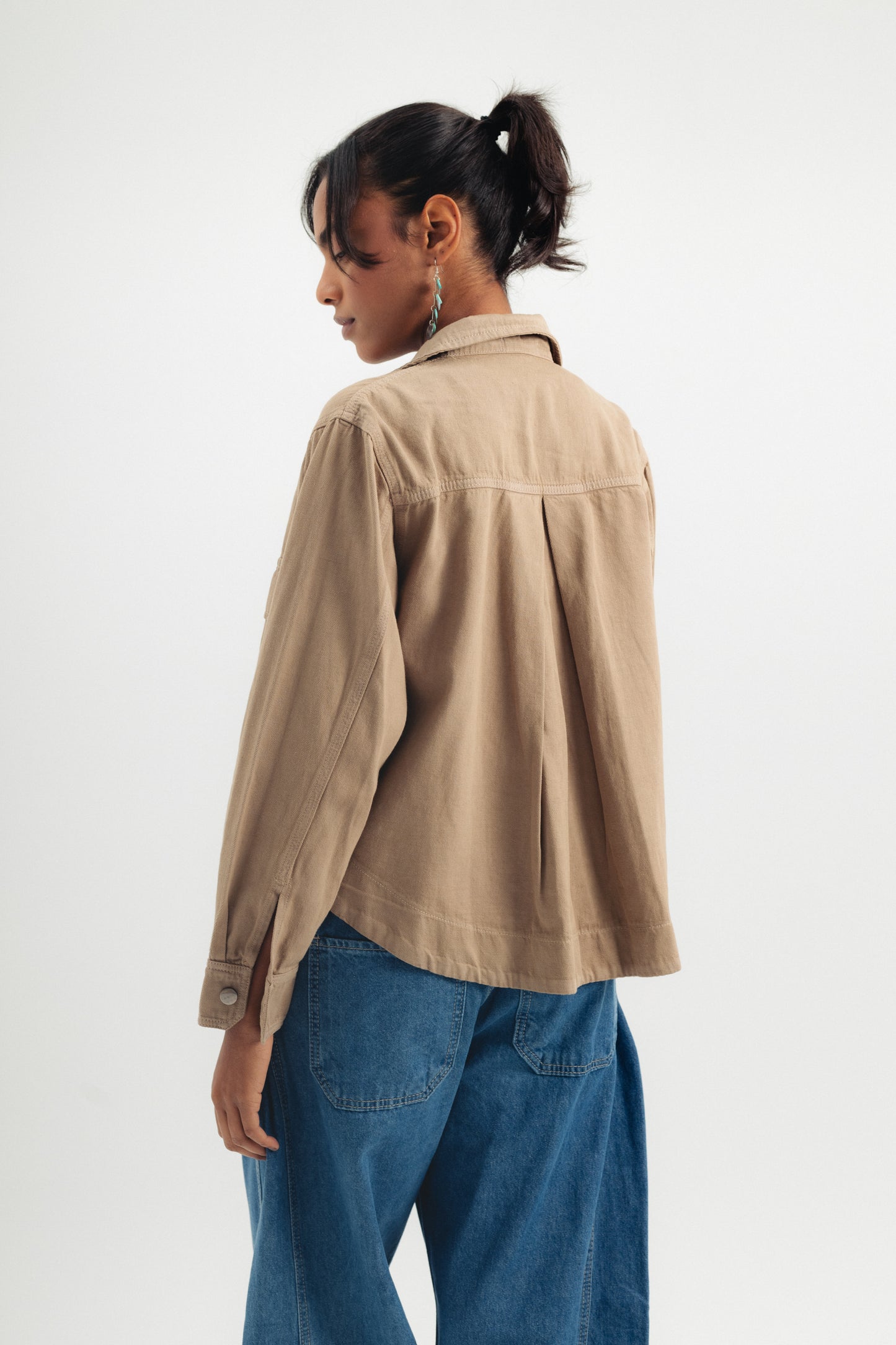 High Low Jacket - Coffee