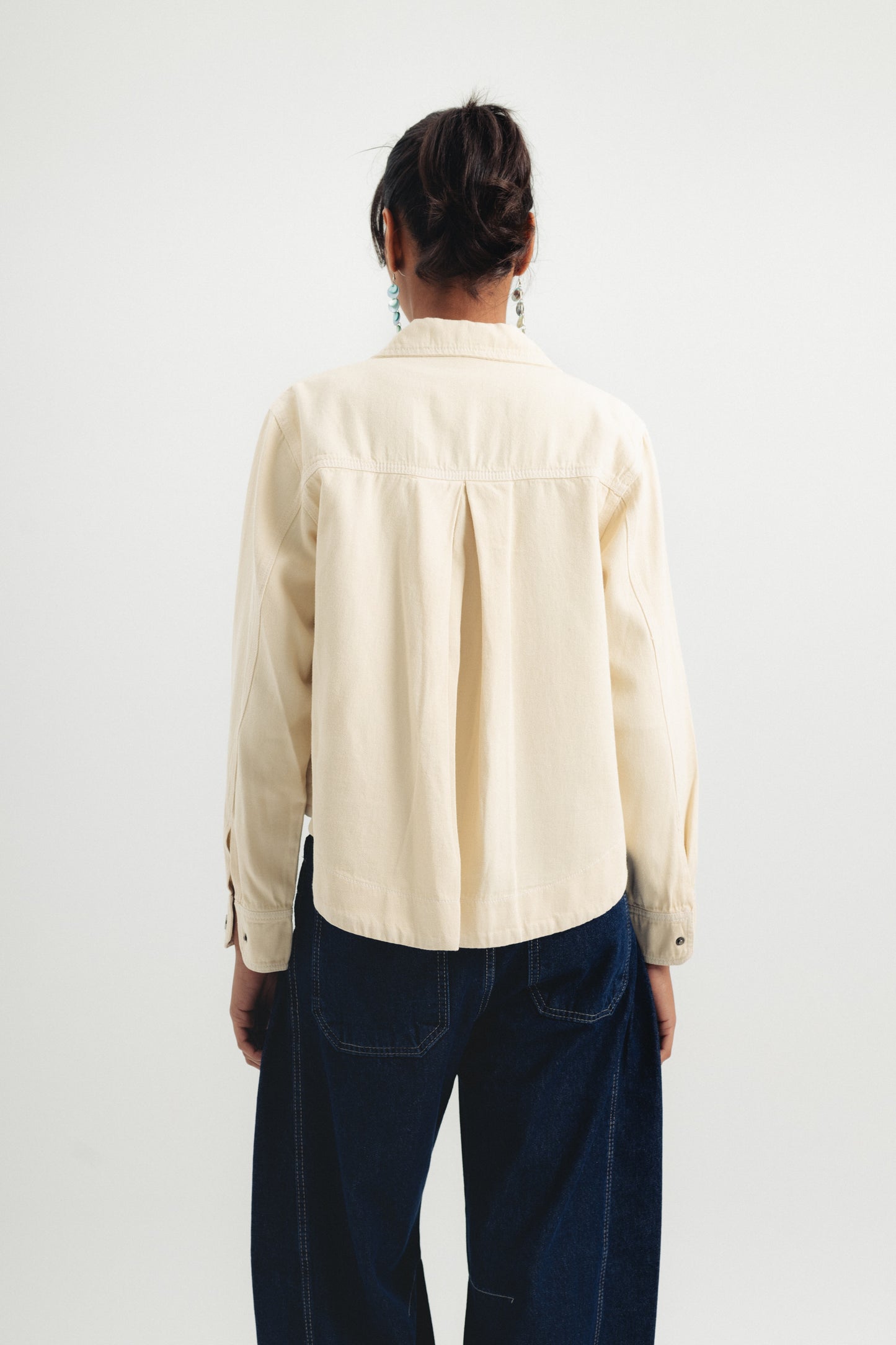 High Low Jacket - Beige