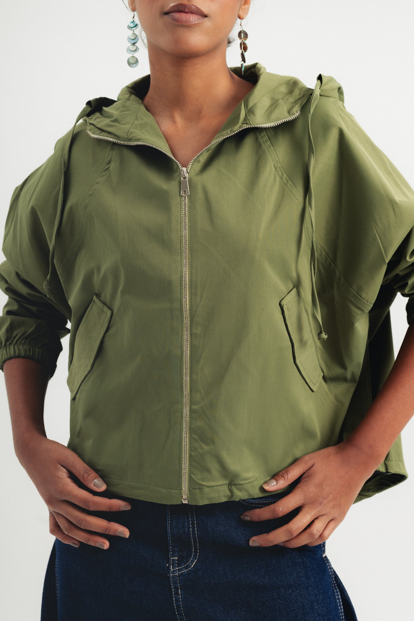 Parachute Bomber - Dark Olive