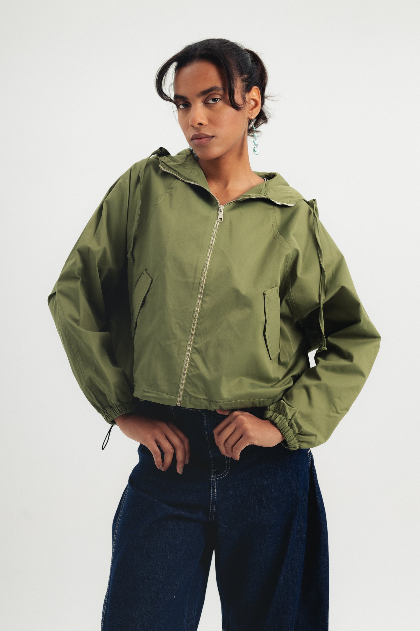 Parachute Bomber - Dark Olive