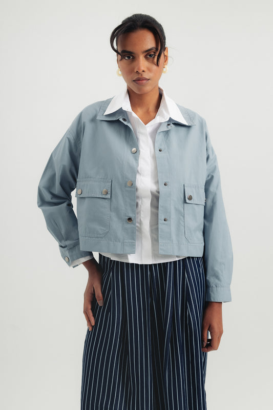 Parachute Jacket - Baby Blue