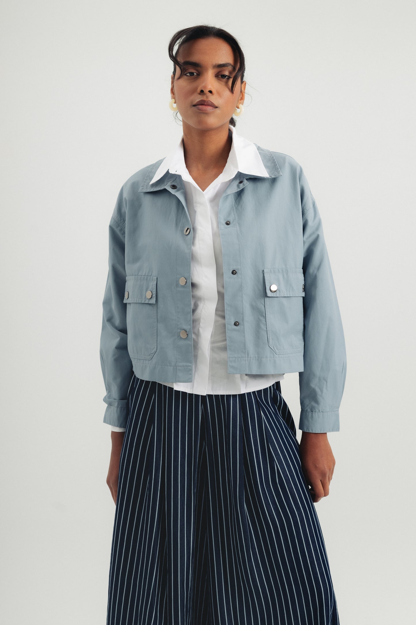 Parachute Jacket - Baby Blue